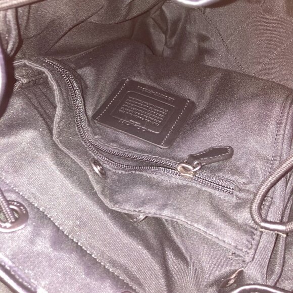 Coach ‘Henry’ Laptop Backpack F72311 Black Pebbled Leather 17" - Picture 13 of 15